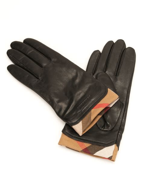 burberry short leather gloves|burberry gloves outlet.